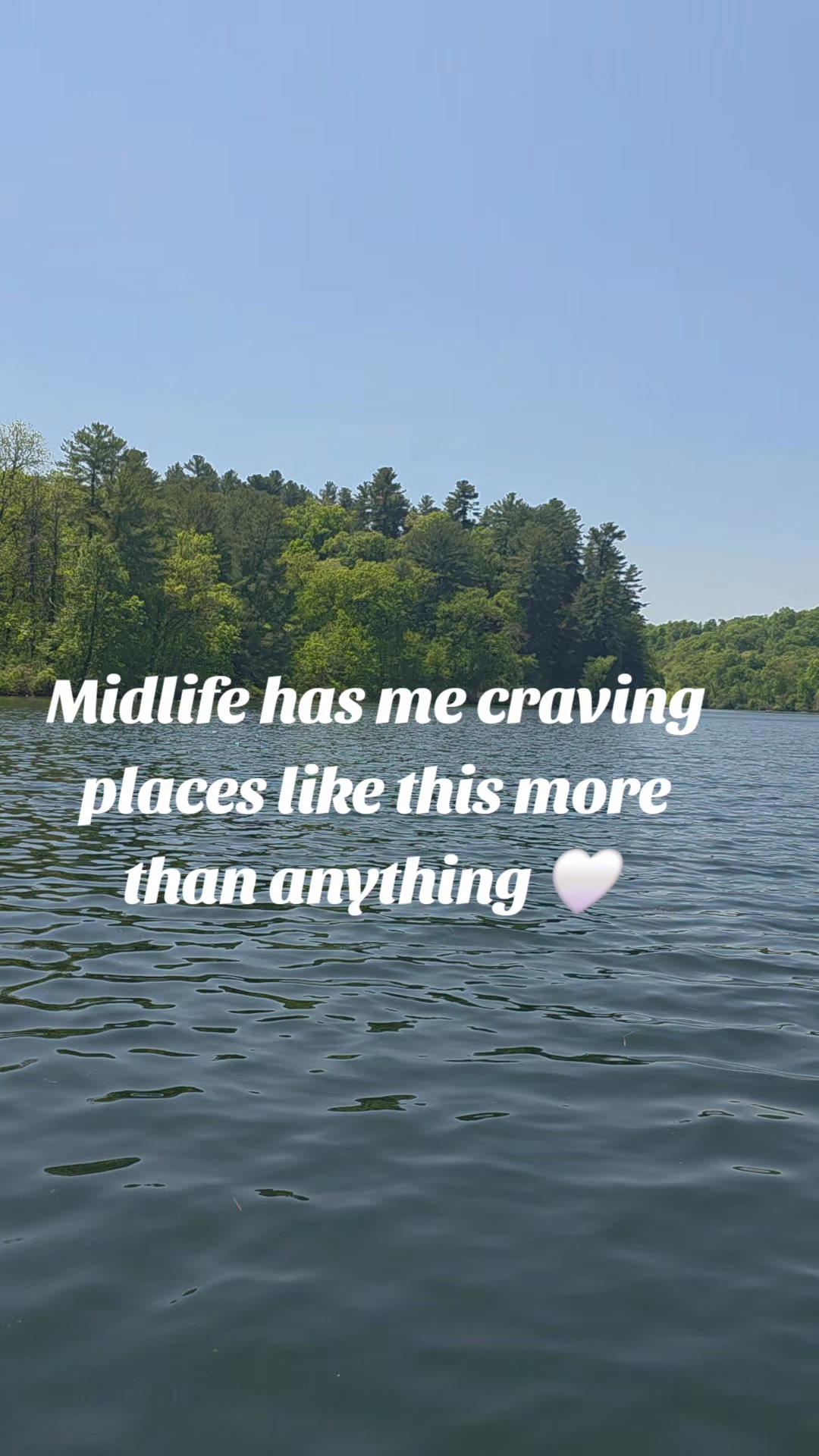 The older I get, the more I realize I’m not chasing a busy life anymore… I’m chasing a peaceful one.

A quiet lake.
Fresh air.
A calm mind.
Good music.
Simple moments that slow everything down for a little while.

Midlife has changed what feels important to me. I don’t need constant noise, packed schedules, or big exciting moments all the time. Honestly, some of my favorite moments now are the quiet ones nobody else would probably think twice about.

Just being near the water reminded me how much peace matters. How much rest matters. How healing it can be to unplug from all the pressure and just breathe for a minute.

Maybe that’s part of getting older too… learning that joy doesn’t always have to be loud.

Anyone else craving more peaceful places lately? 🤍

#PeacefulPlaces #NatureLovers #MidlifeLifestyle #SimpleJoys #EverydayJoy #MidlifeMoments
