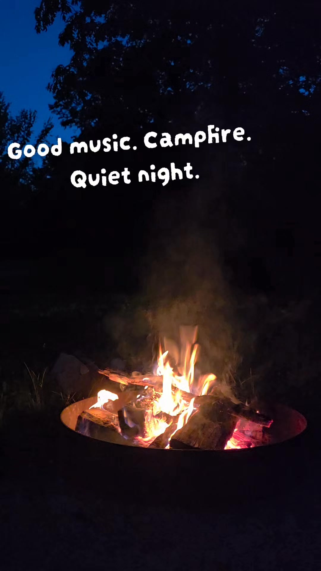 There’s just something about a campfire that slows everything down for a little while 🔥

No constant noise.
No rushing.
No pressure to be productive.

Just the sound of the fire, fresh air, good music, and a quiet moment to breathe.

I think midlife changes what you start appreciating. Years ago I probably would have been looking for excitement, busy plans, or the next thing to do. Now honestly? Moments like this feel like enough.

Simple evenings.
Peaceful places.
Small moments that somehow end up meaning the most.

And maybe that’s one of the best parts of getting older… learning that life doesn’t always have to be loud to feel good 🤍