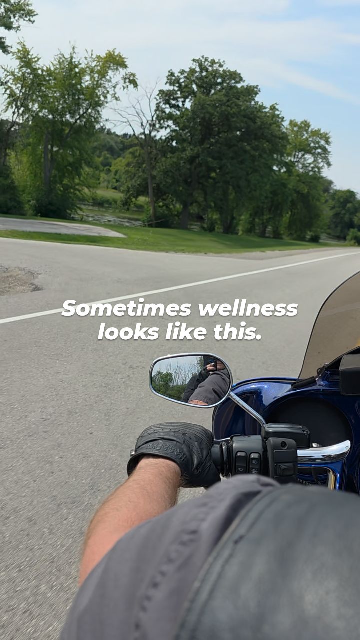Sometimes taking care of yourself means stepping away from the to-do list for a little while. 

Fresh air, an open road, beautiful scenery, and a little time to simply enjoy where you are.

Midlife has taught me that these moments matter too.

Not everything has to be productive. Sometimes you just need to enjoy the ride. 

What does your favorite kind of reset look like?